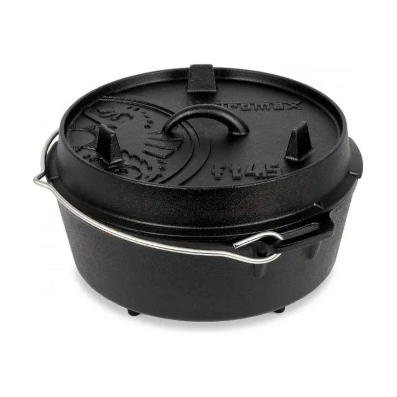 Petromax FT4.5 Forno Olandese in Ghisa da 3,5 L con Coperchio e Tre Gambe