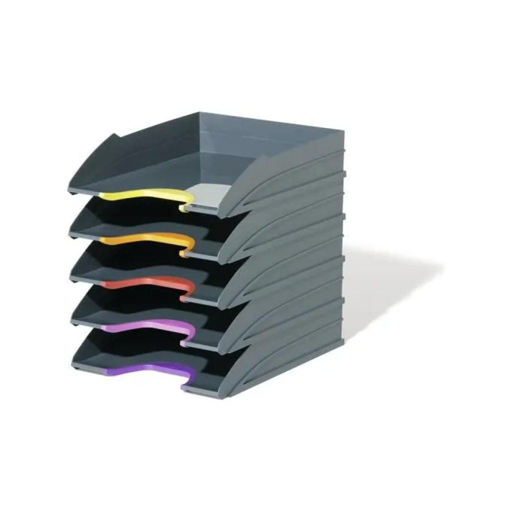 Durable VARICOLOR 770557 – Set di 5 vaschette portadocumenti A4/C4