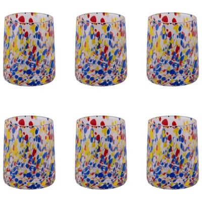VDE TIVOLI 1996 Villa d’Este Candy Color – Set 6 bicchieri da acqua in vetro trasparente, 370 ml VDE TIVOLI 1996 Villa d’Este Candy Color – Set 6 bicchieri da acqua in vetro trasparente, 370 ml