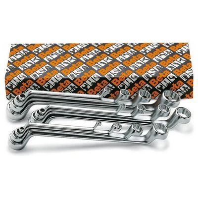 BETA 90/S8 Set di 8 Chiavi Poligonali Doppie Curve, 6x7–20x22 mm