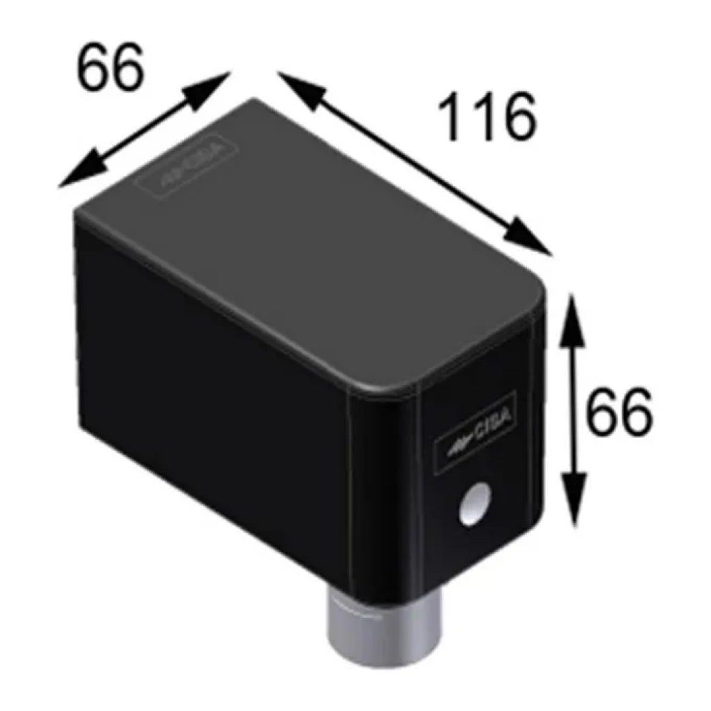 CISA 1C1310010 Chiudicancello Meccanico Nero