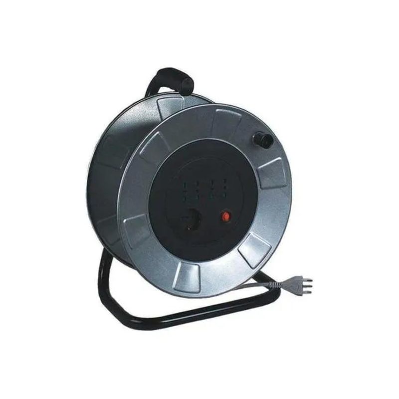 Fanton FME 1208845 Avvolgicavo 25 m con 5 prese e protezione termica