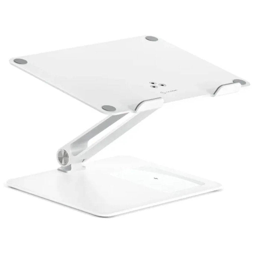 ALOGIC Elite Power Supporto Laptop con Ricarica Wireless 10 W, Bianco ALOGIC Elite Power Supporto Laptop con Ricarica Wireless 10 W, Bianco