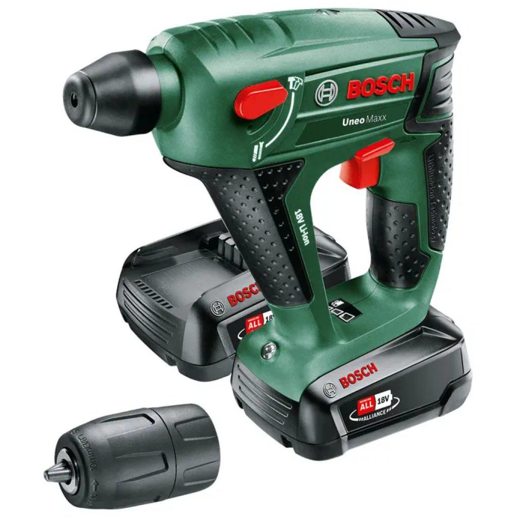 Bosch Uneo Maxx 0603952327 Martello Perforatore 18V con 2 Batterie