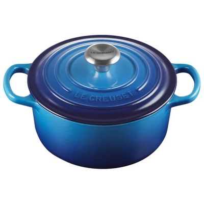 Le Creuset Cocotte Rotonda Evolution 1,8 L in Ghisa Vetrificata, Azure