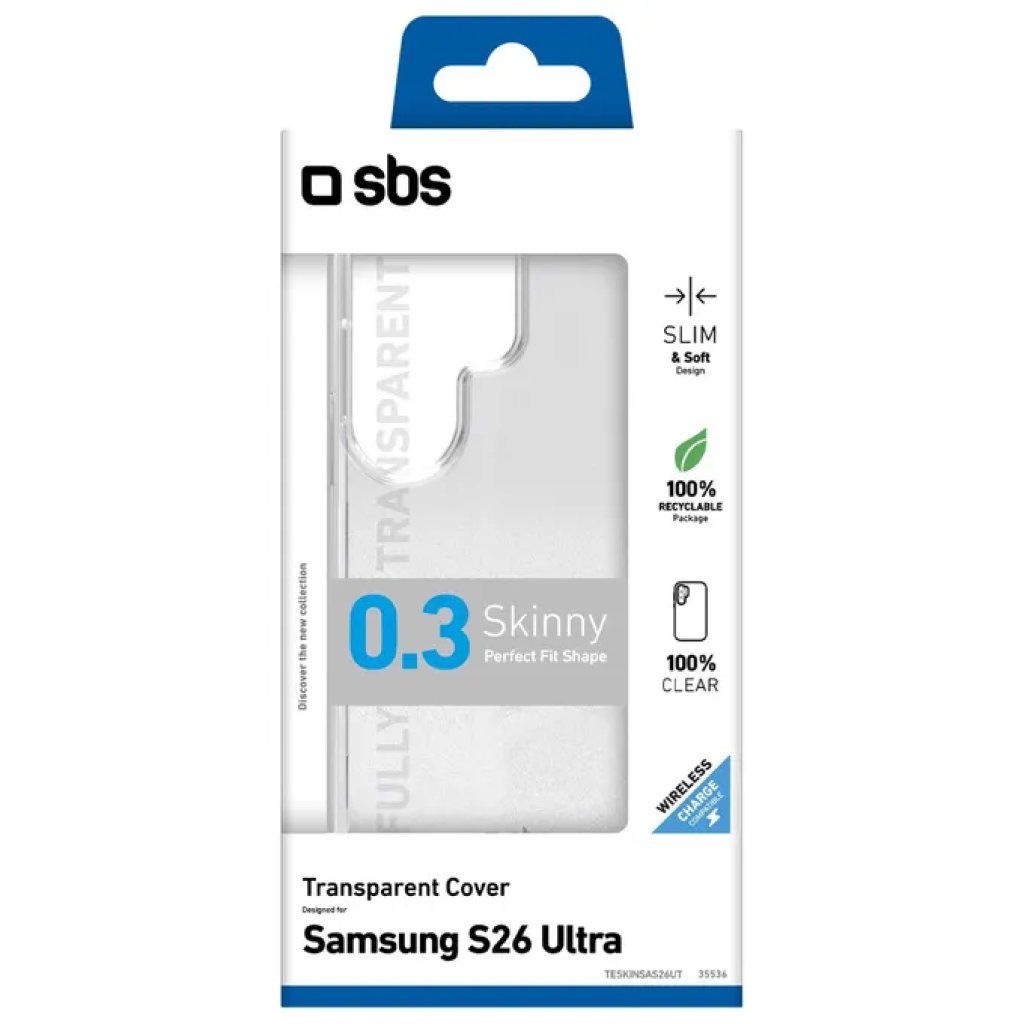 SBS Skinny Cover trasparente per Samsung Galaxy S26+