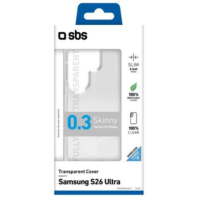 SBS Skinny Cover trasparente per Samsung Galaxy S26+ SBS Skinny Cover trasparente per Samsung Galaxy S26+