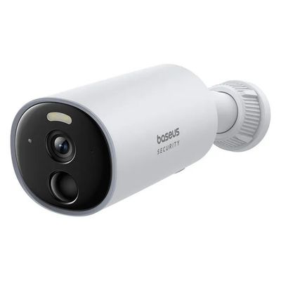 Baseus Security B1 Telecamera da Esterno 2K, IP67, Bianca