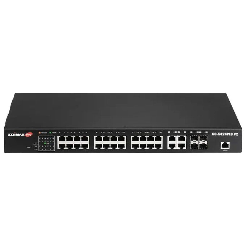 Edimax GS-5424PLC V2 Switch gestito PoE+ 28 porte Gigabit