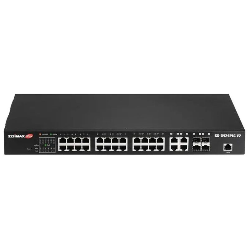 Edimax GS-5424PLC V2 Switch gestito PoE+ 28 porte Gigabit