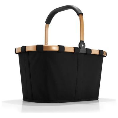 Reisenthel Carrybag Frame BK7041, cestino shopping 22 L nero e oro