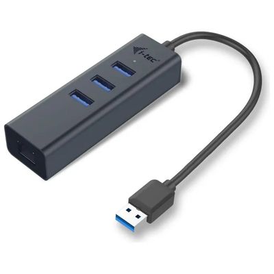 I-TEC Hub USB 3.2 Gen 1 a 3 porte con Ethernet Gigabit