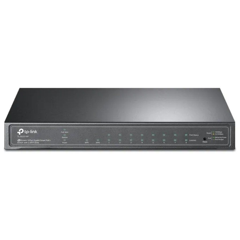 TP-Link JetStream TL-SG2210P Switch Smart Managed PoE+ Gigabit TP-Link JetStream TL-SG2210P Switch Smart Managed PoE+ Gigabit