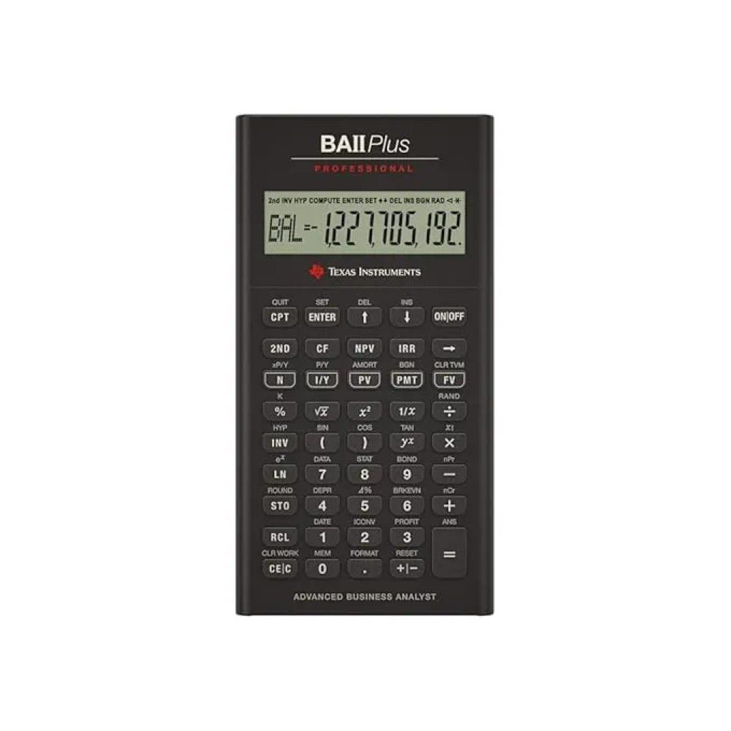 Texas Instruments BA II Plus Professional – Calcolatrice finanziaria