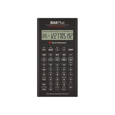 Texas Instruments BA II Plus Professional – Calcolatrice finanziaria