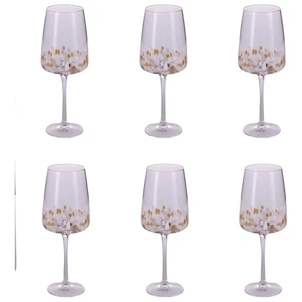 VDE TIVOLI 1996 Villa d’Este Lilia Gold – Set 6 calici da vino bianco, 500 ml