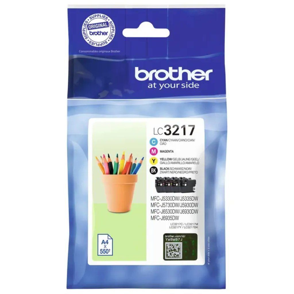 Brother LC3217VAL Multipack 4 Cartucce Originali