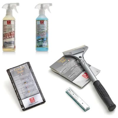 PLANET Pla.net Clean Pack Maxi Kit per Pulizia Piastre da Cucina