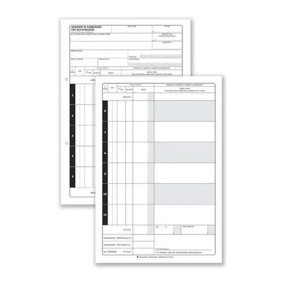 Data Ufficio – 50 Schede Carburanti, 24 × 17 cm