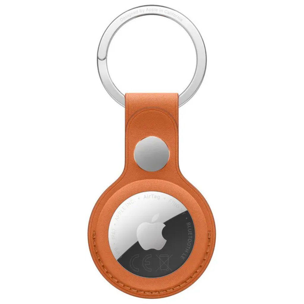 Apple FineWoven Portachiavi per AirTag Arancione Volpe