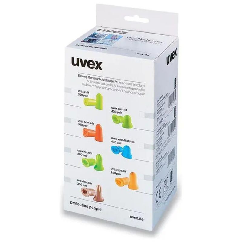 UVEX com4-fit 2112-023 Tappi Auricolari SNR 33 dB, Taglia S, 300 Paia
