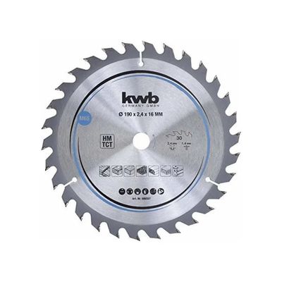 KWB 586557 Lama Circolare per Legno 190 mm, 30 Denti