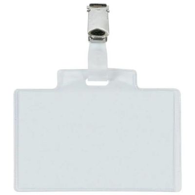 Sei Rota Porta Badge Pass 3E con Pinzetta e Cordoncino, Confezione da 10