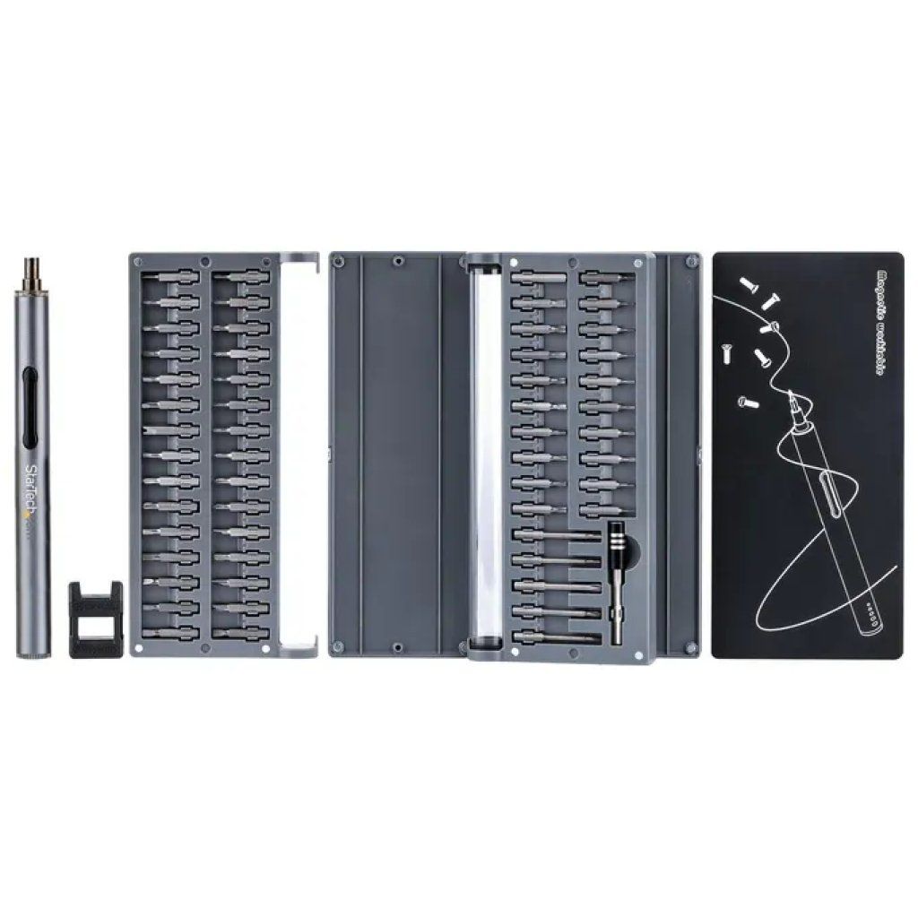 StarTech.com CTK55PCEDRIVE – Set di cacciaviti elettrici di precisione con 55 punte