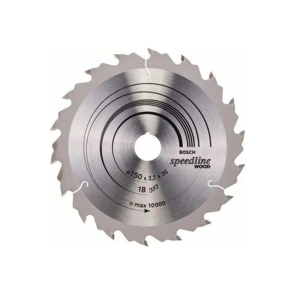 Bosch Speedline Wood Lama Circolare 150 mm, 18 Denti