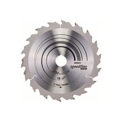 Bosch Speedline Wood Lama Circolare 150 mm, 18 Denti
