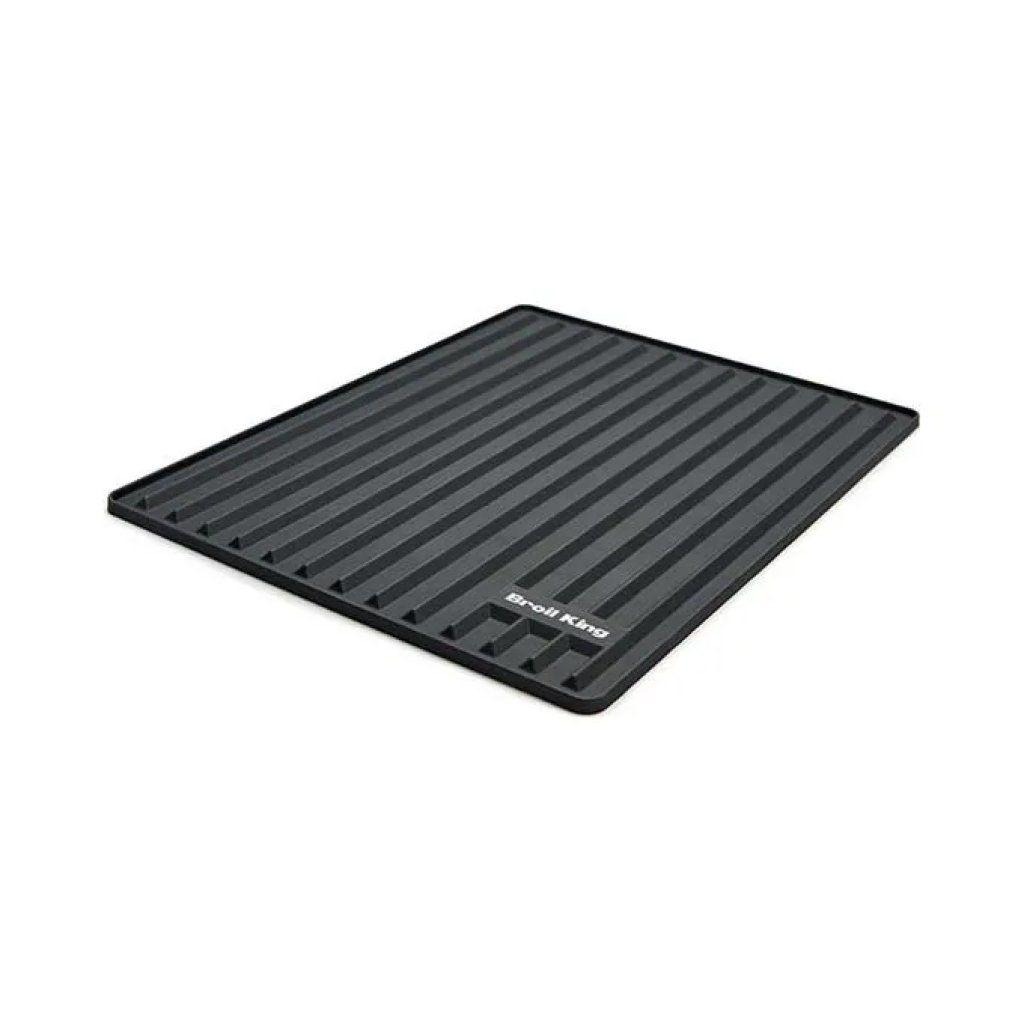 Broil King Tappetino in Silicone Nero per Barbecue 35 × 27 cm