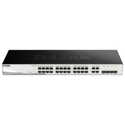 D-Link DGS-1210-28 Smart Switch gestito L2, 24 porte Gigabit e 4 slot SFP