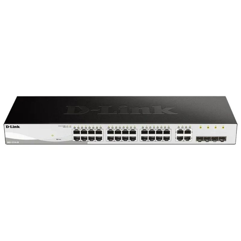 D-Link DGS-1210-28 Smart Switch gestito L2, 24 porte Gigabit e 4 slot SFP
