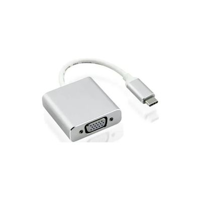 NILOX Adattatore Nilox USB-C a VGA 1080p 60 Hz, argento