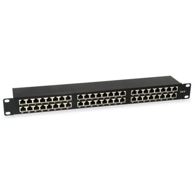 Equip 326449 Pannello Patch 48 Porte RJ45 CAT6 19 Equip 326449 Pannello Patch 48 Porte RJ45 CAT6 19" 1U Nero