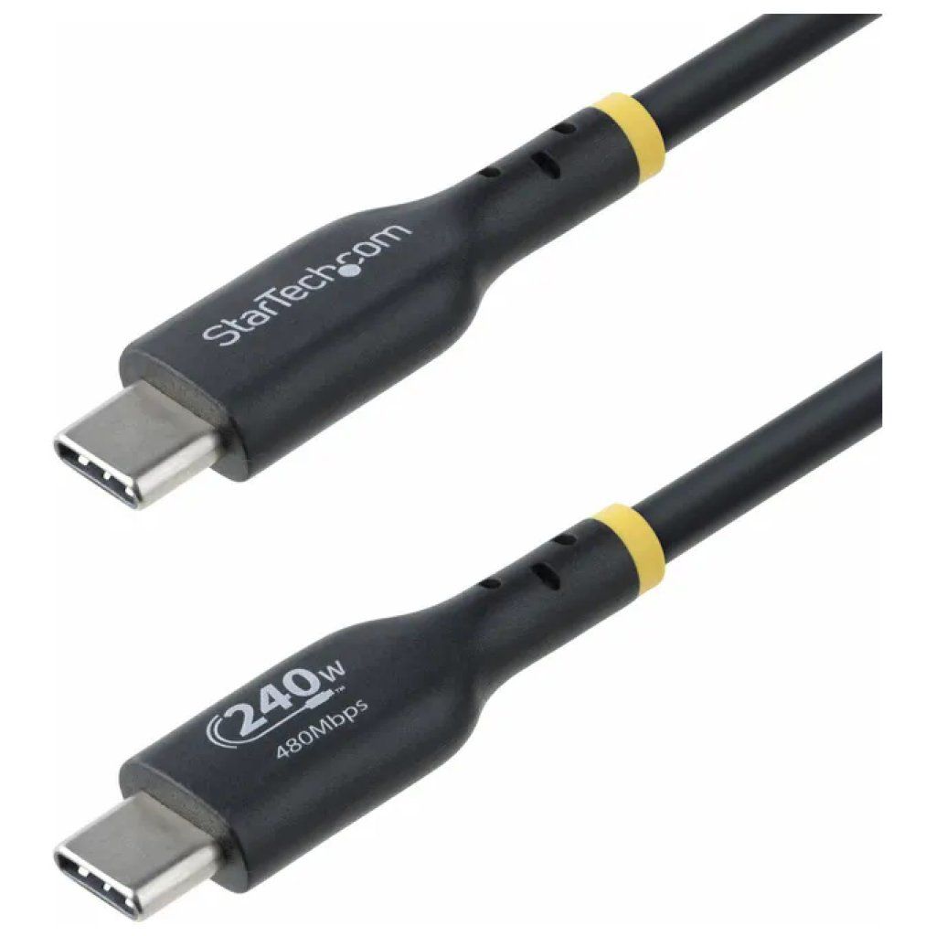 StarTech.com Cavo USB-C 3 m, 240 W PD EPR, USB 2.0, TPE Nero