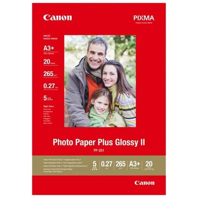 Canon Photo Paper Plus Glossy II PP-201 A3+ – Carta fotografica lucida, 20 fogli Canon Photo Paper Plus Glossy II PP-201 A3+ – Carta fotografica lucida, 20 fogli