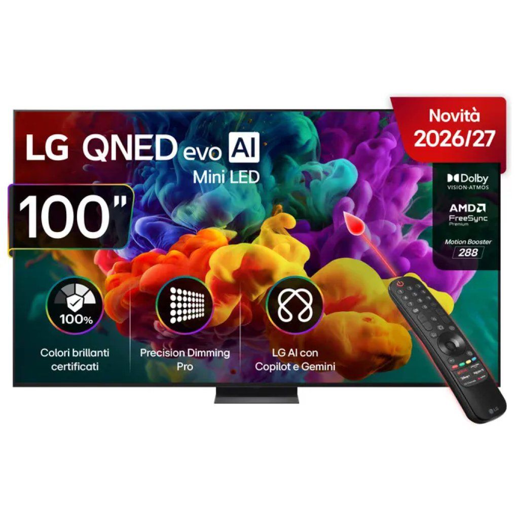 LG QNED87B 100” 4K MiniLED Smart TV con Dolby Vision e 144 Hz