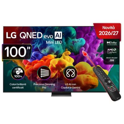 LG QNED87B 100” 4K MiniLED Smart TV con Dolby Vision e 144 Hz