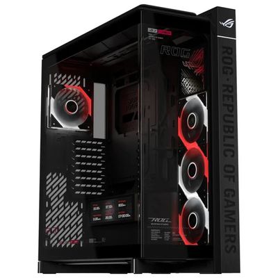 ASUS ROG CRONOX GR801 CURVE TG ARGB Case Midi Tower Nero con Display LCD 9,2"