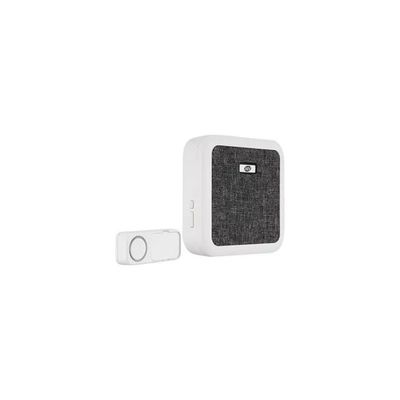 REV Orchestra – Campanello wireless con 58 melodie, portata 150 m e tasto IP55, bianco