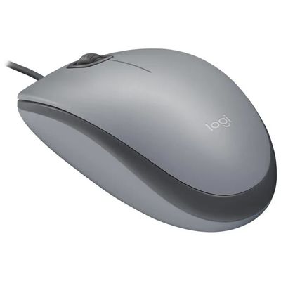 Logitech M110 Silent Mouse Ottico Cablato, USB, 1000 DPI, Grigio Logitech M110 Silent Mouse Ottico Cablato, USB, 1000 DPI, Grigio