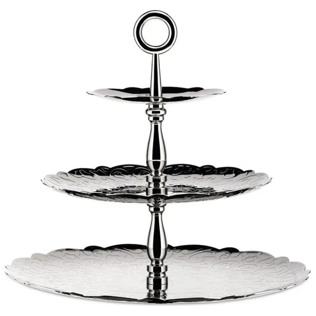 Alessi Dressed MW52-3 – Alzata a Tre Piani in Acciaio Inox 18/10