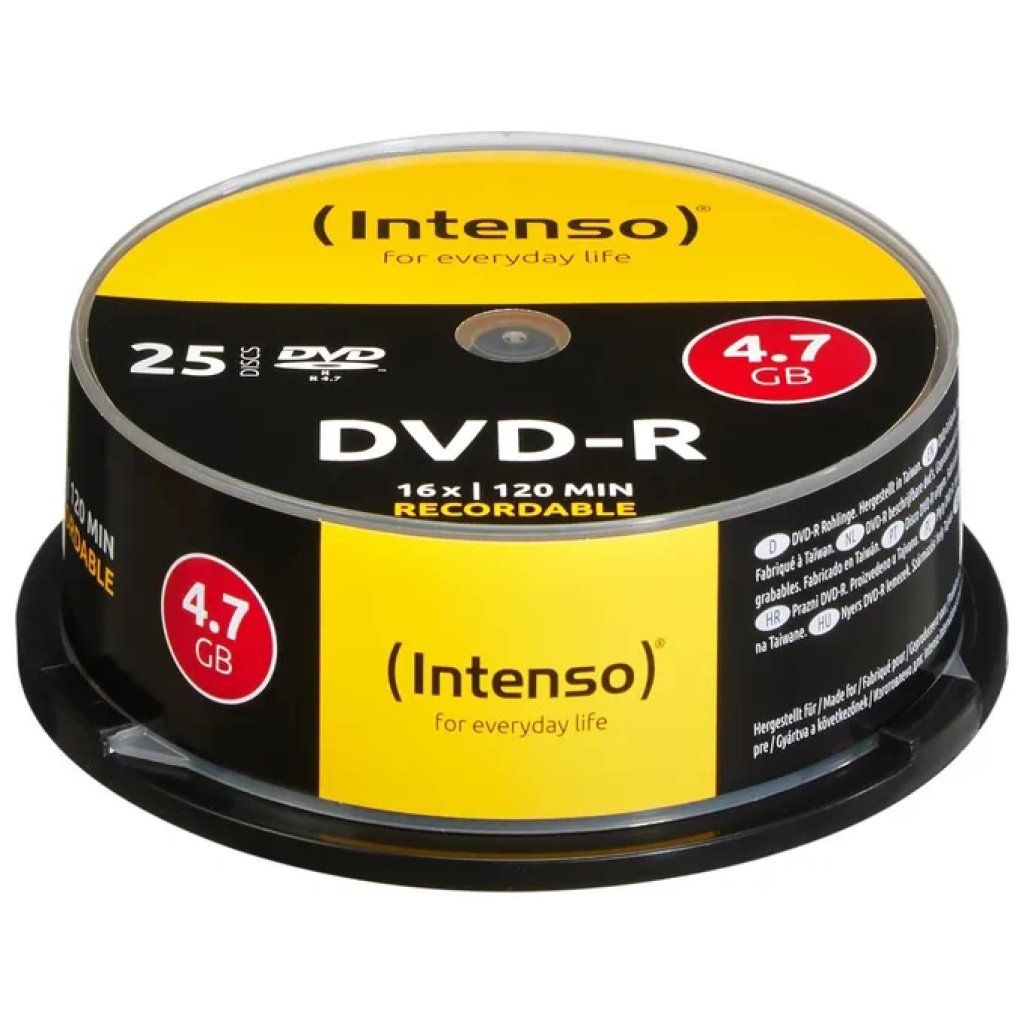 Intenso DVD-R 4,7 GB 16x, spindle da 25 dischi