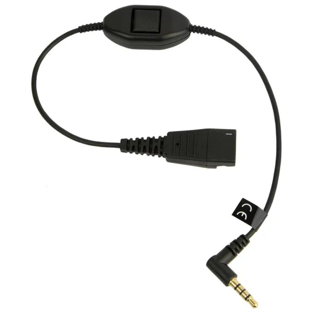 Jabra 8800-00-103 – Cavo QD con jack 3,5 mm, nero, 30 cm Jabra 8800-00-103 – Cavo QD con jack 3,5 mm, nero, 30 cm