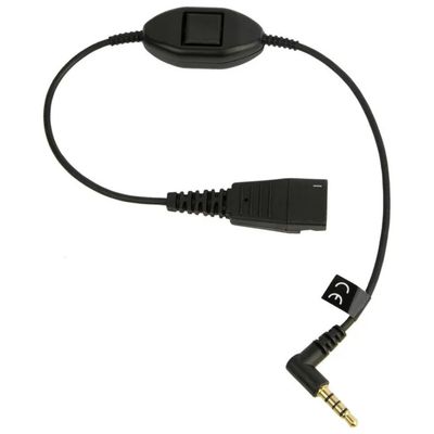 Jabra 8800-00-103 – Cavo QD con jack 3,5 mm, nero, 30 cm Jabra 8800-00-103 – Cavo QD con jack 3,5 mm, nero, 30 cm