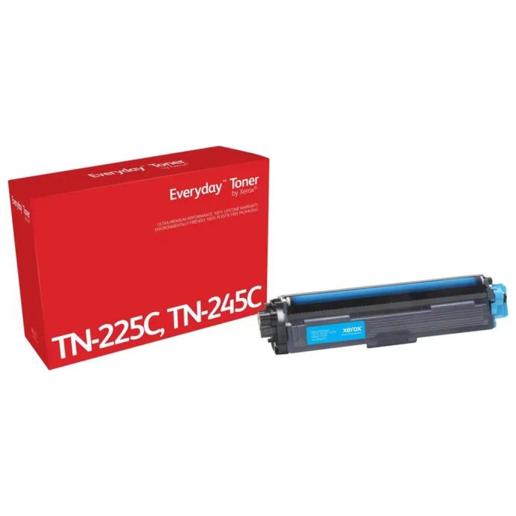 XEROX Toner Xerox Everyday Ciano Compatibile Brother TN-225C/TN-245C, Alta Capacità, 2.200 Pagine XEROX Toner Xerox Everyday Ciano Compatibile Brother TN-225C/TN-245C, Alta Capacità, 2.200 Pagine