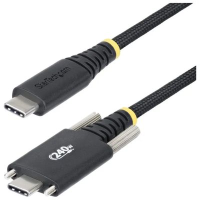 StarTech.com Cavo USB-C 2 m, 240 W, Nero con Viti Laterali