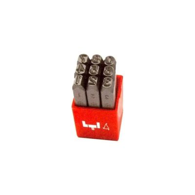 KRINO Set di punzoni numerici da 5 mm – Cod. 65015