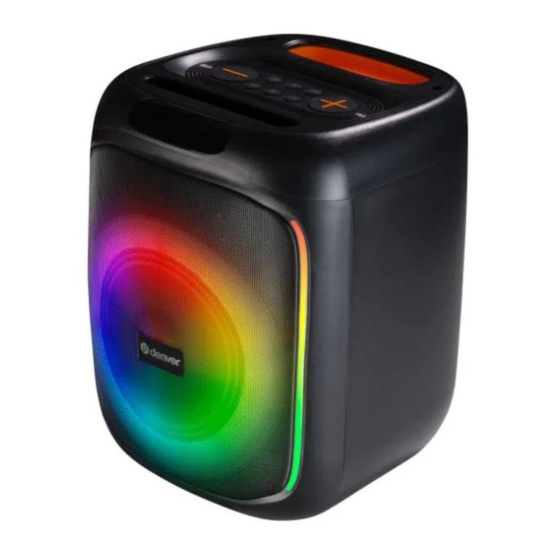 Denver BPS-165 Altoparlante Bluetooth Party 20 W con LED RGB